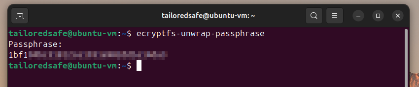 A screenshot showing the results of running the command above